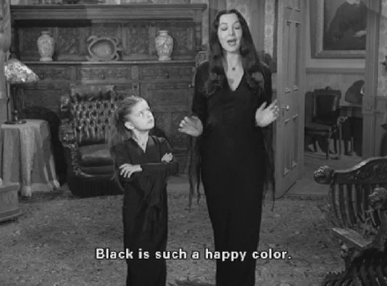 “Black is such a happy colour”