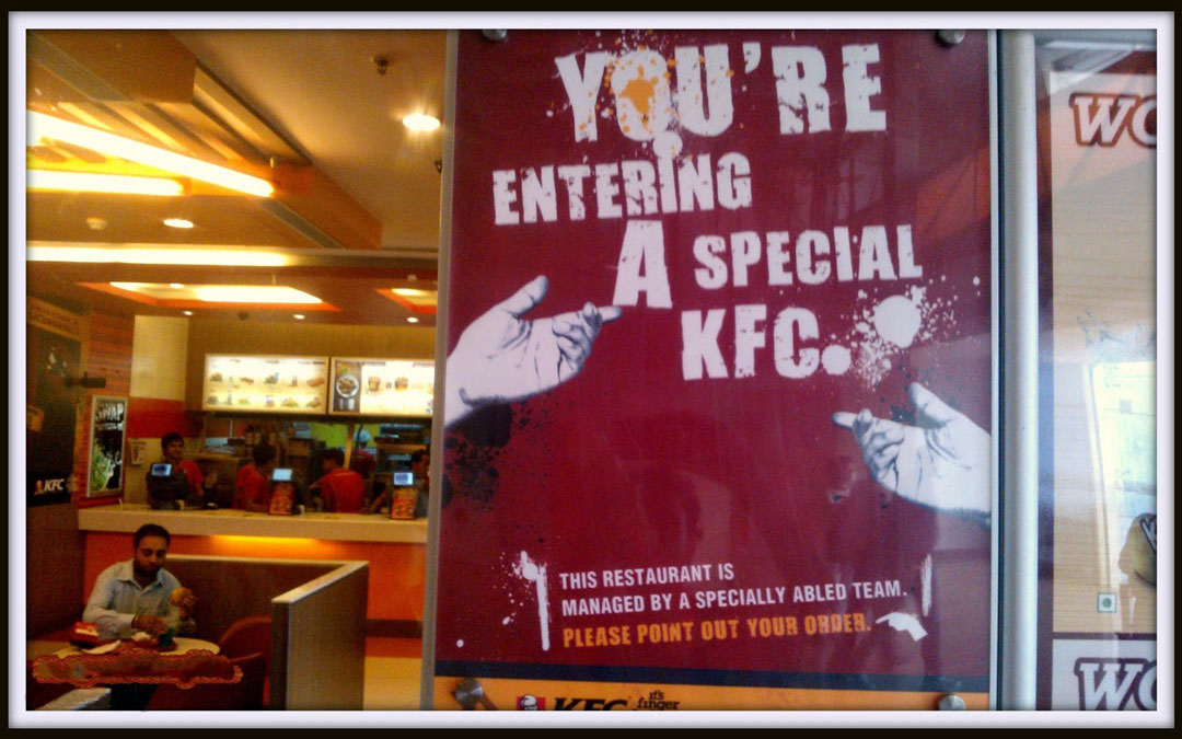 A Special KFC for Specially-abled