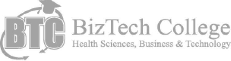 BizTech College Logo Grey